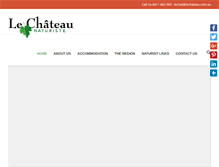 Tablet Screenshot of lechateau.com.au